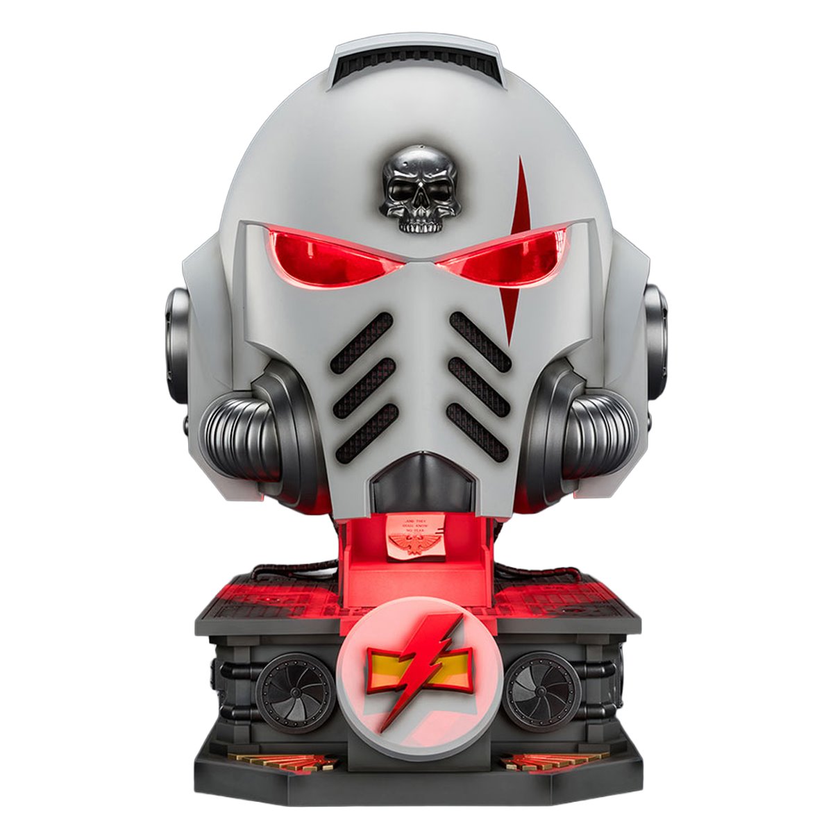 Joy Toy Warhammer 40,000 White Scars MKX 1:1 Scale Roleplay Helmet Prop Replica with Stand