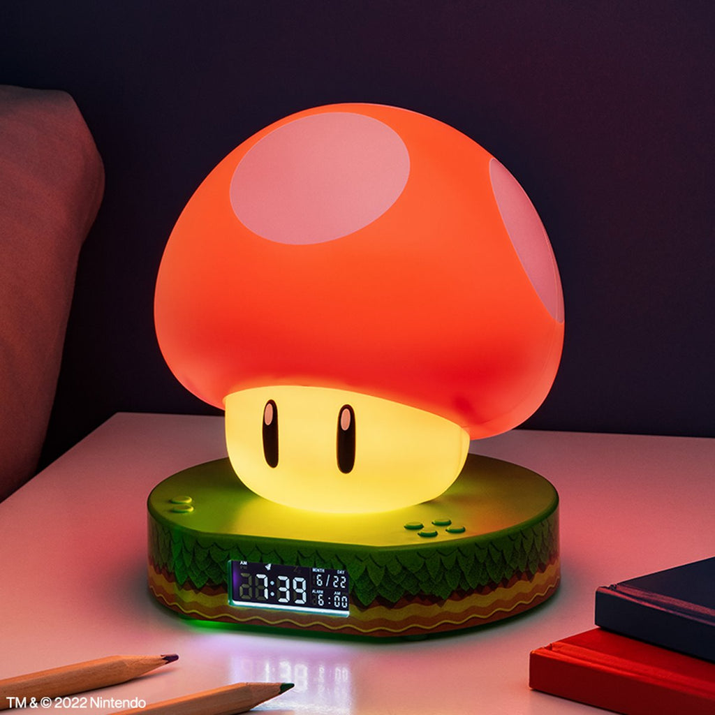 Super Mario Bros. Super Mushroom Digital Alarm Clock