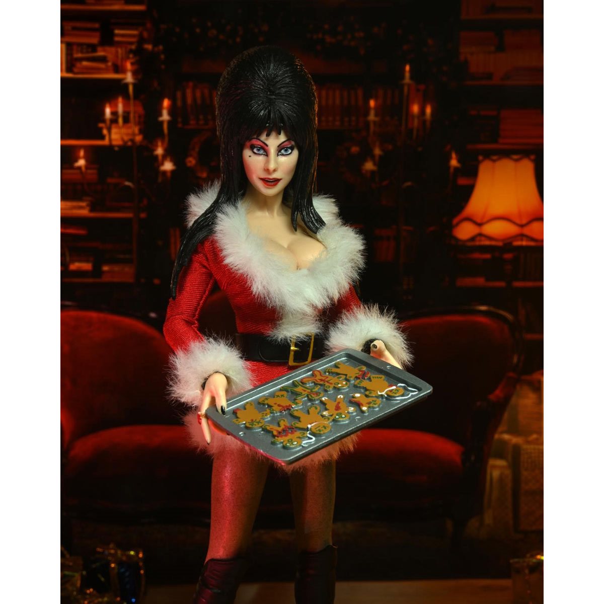 Elvira Very Scary Xmas Elvira 8-Inch Clothed Action Figure