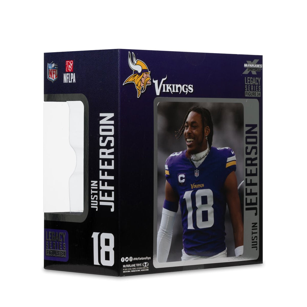 NFL SportsPicks 2025 Minnesota Vikings Justin Jefferson 7-Inch Scale Posed Figure