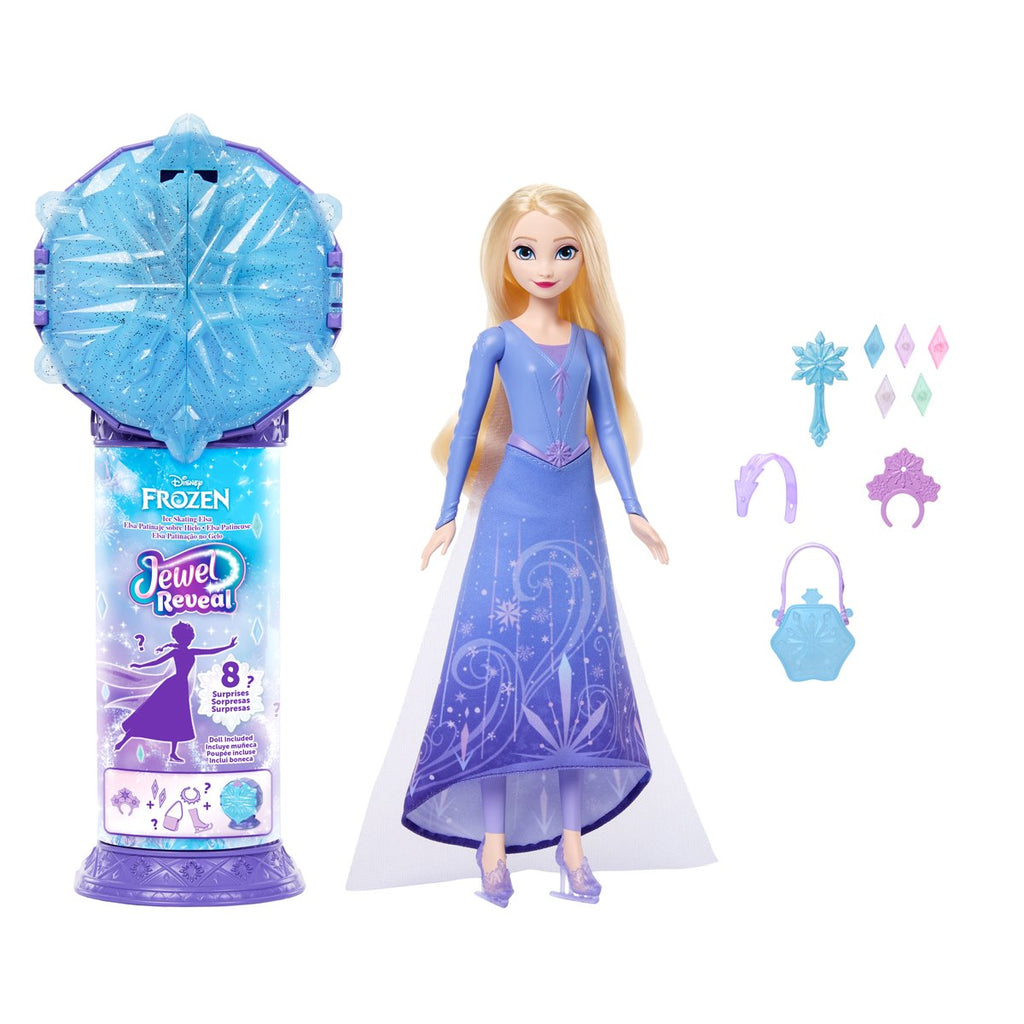 Disney Frozen Jewel Reveal Ice Elsa Skating Fashion Doll
