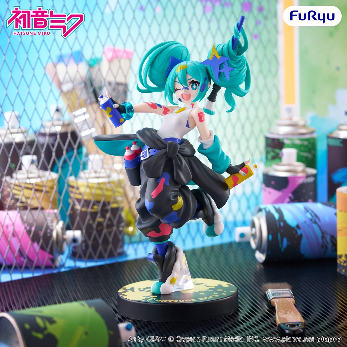Vocaloid Hatsune Miku Paint Girl Another Color Muchute Statue