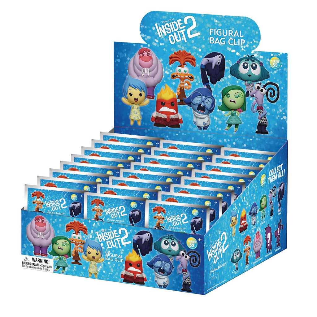 Inside Out Series 2 3D Foam Bag Clip Random 6-Pack