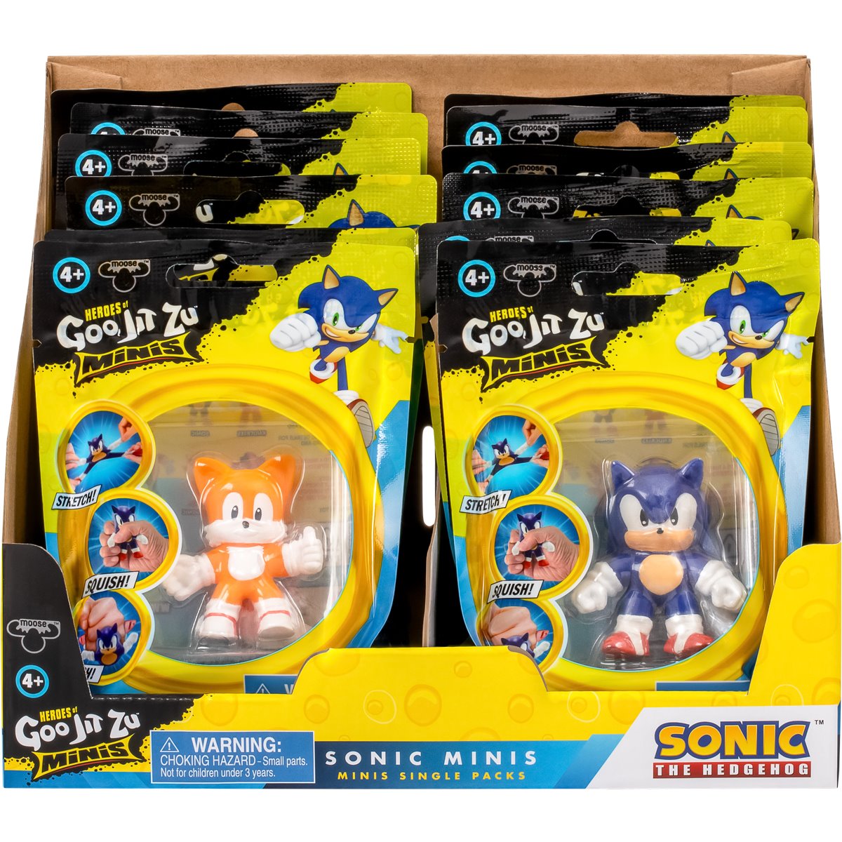 Sonic Series 3 Mini Heroes of Goo Jit Zu Figure Case of 12