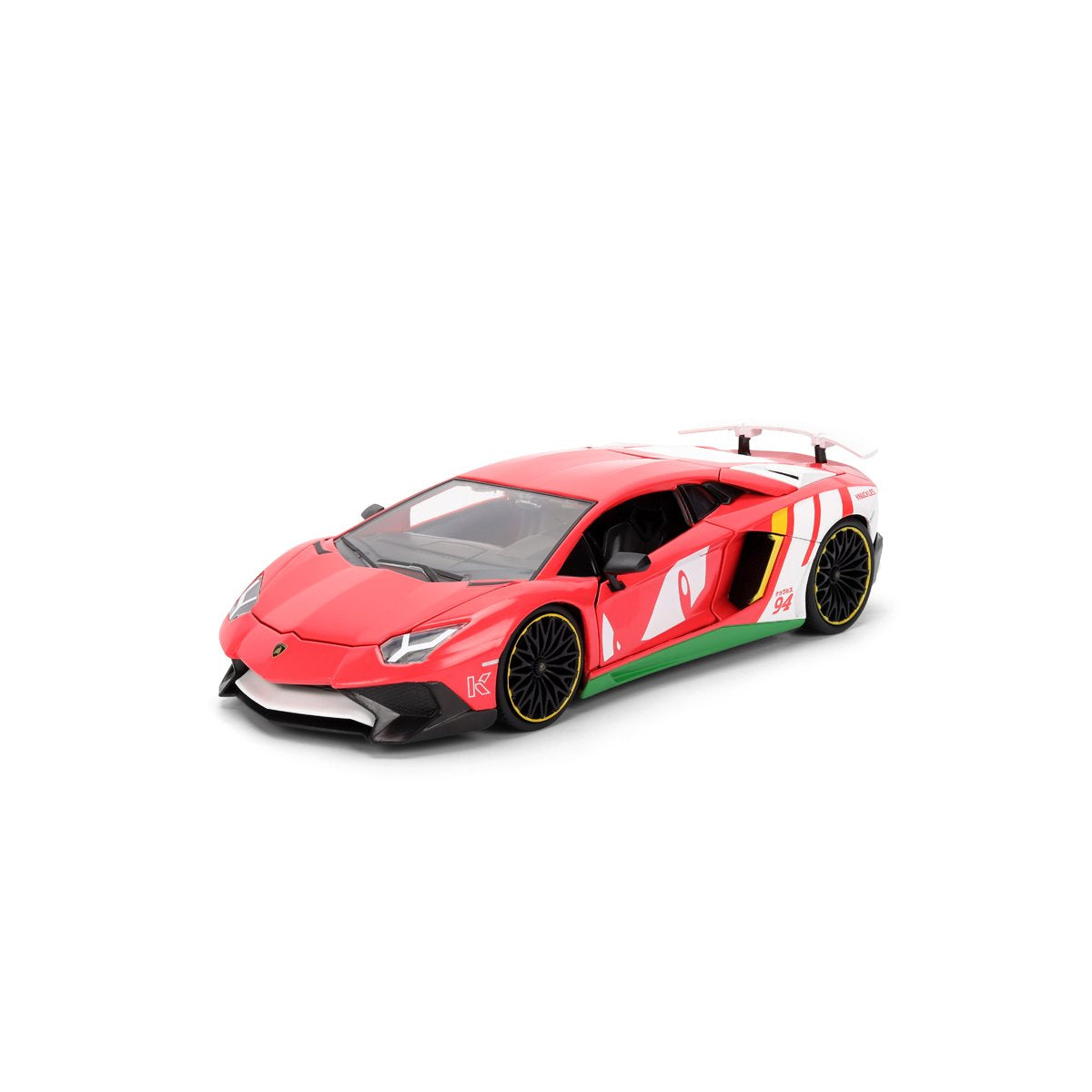 Hollywood Rides Sonic the Hedgehog Classic Lamborghini Aventador SV 1:24 Scale Die-Cast Metal Vehicle & Knuckles Figure