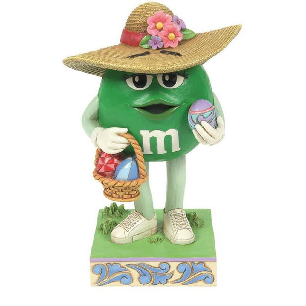M&M's Green Character with Basket By Jim Shore Statue