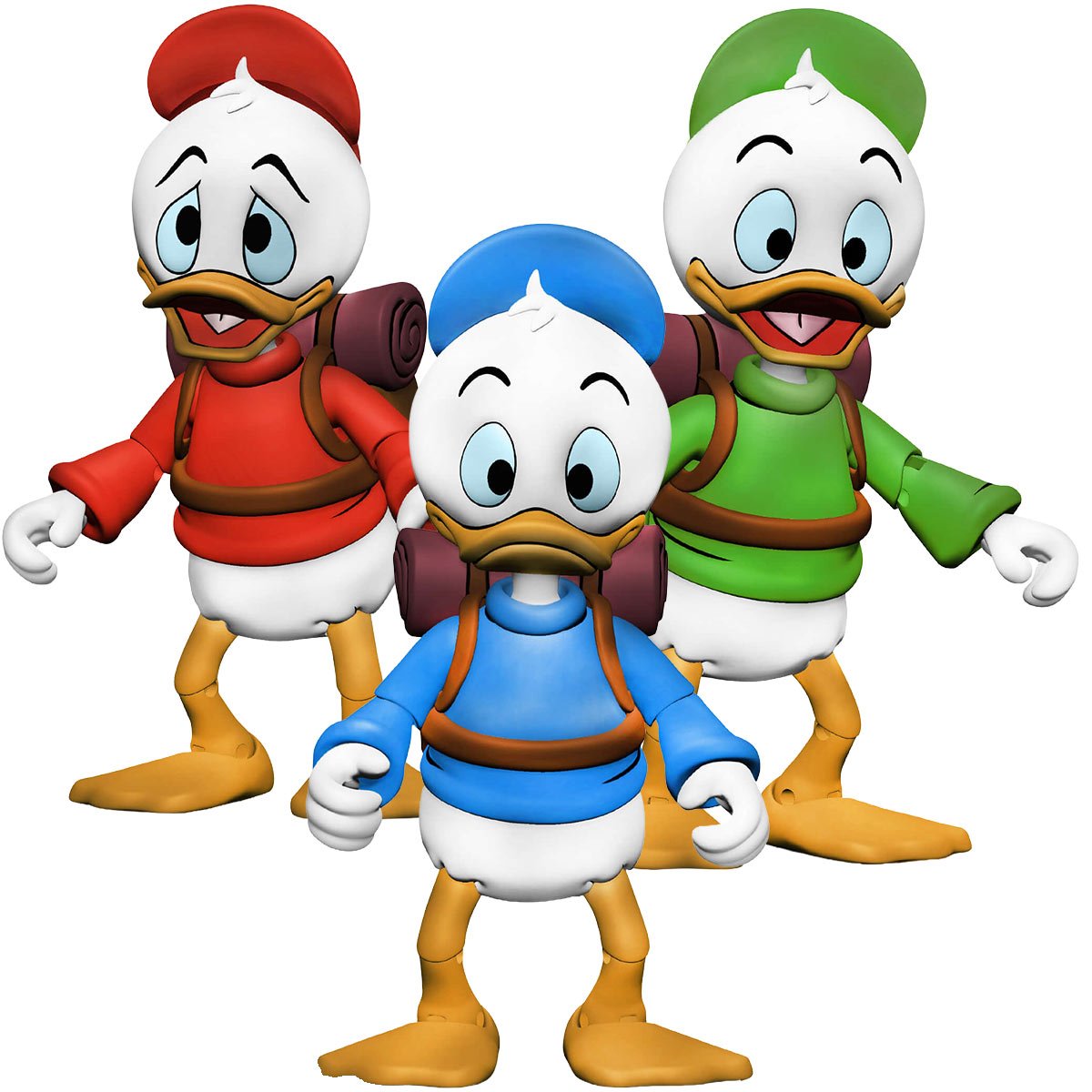 DuckTales Ultimate Huey, Dewey, and Louie 7-Inch Scale Action Figure 3-Pack