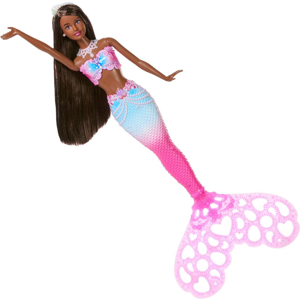 Barbie Fantasy Bubble Sparkle Mermaid Doll with Brown Hair