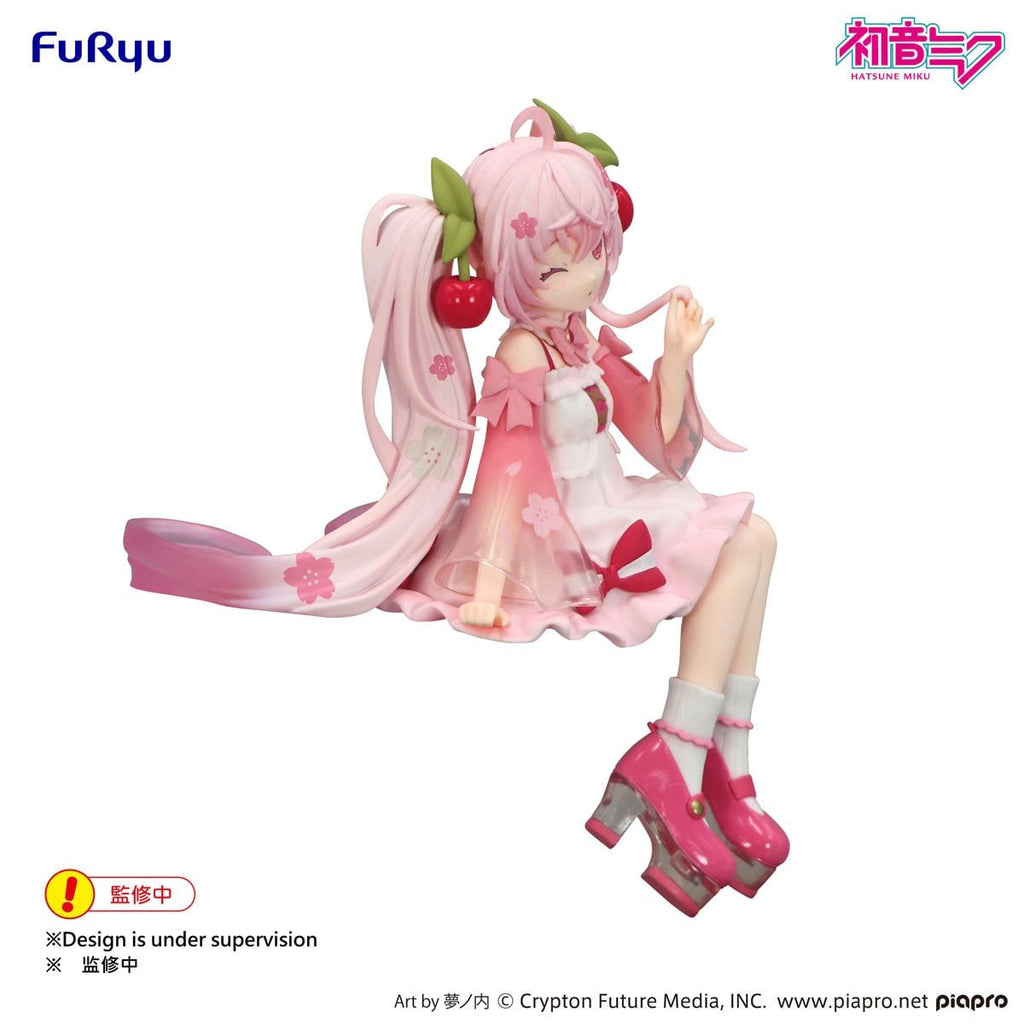 Vocaloid Sakura Miku 2025 Wink Version Noodle Stopper Statue