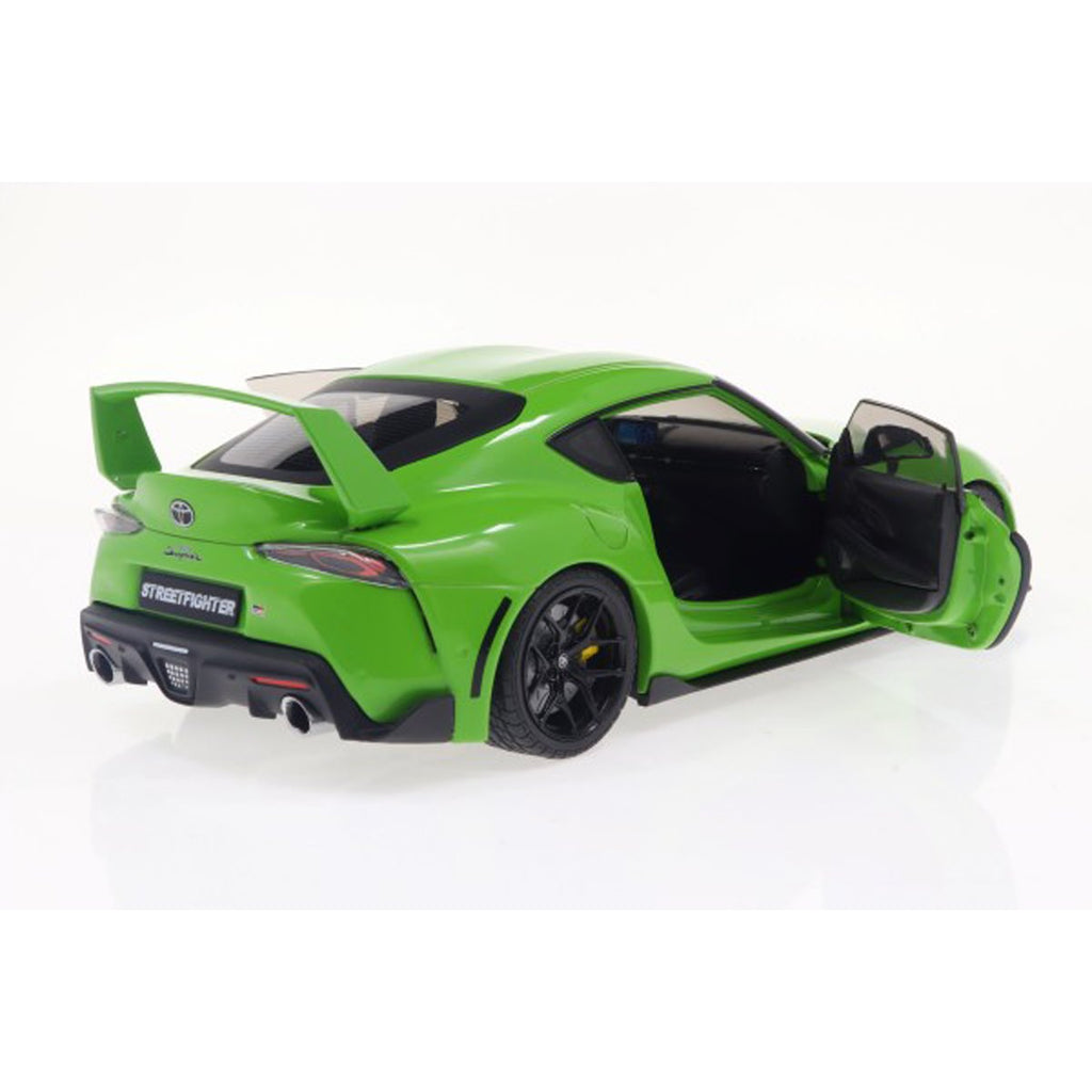 2023 Toyota GR Supra Streetfighter Edition Bright Green 1:18 Scale Die-Cast Metal Vehicle