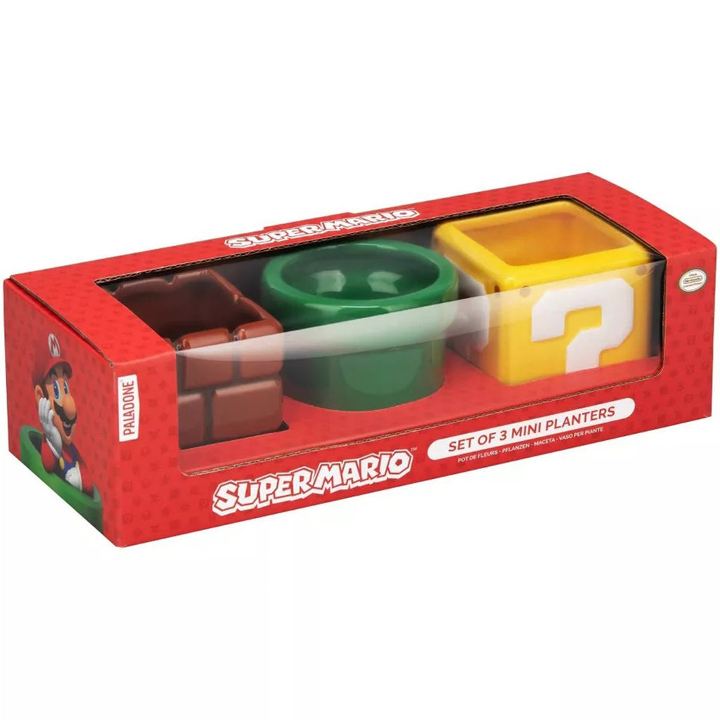 Super Mario Bros. Set of 3 Shaped Snack Bowls