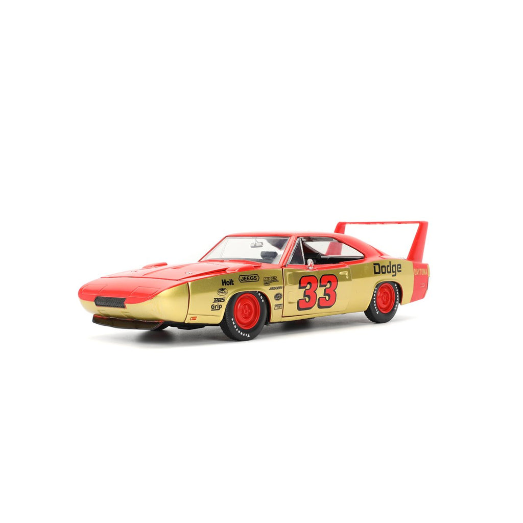 Bigtime Muscle 1969 Red Dodge Charger Daytona 1:24 Scale Die-Cast Metal Vehicle