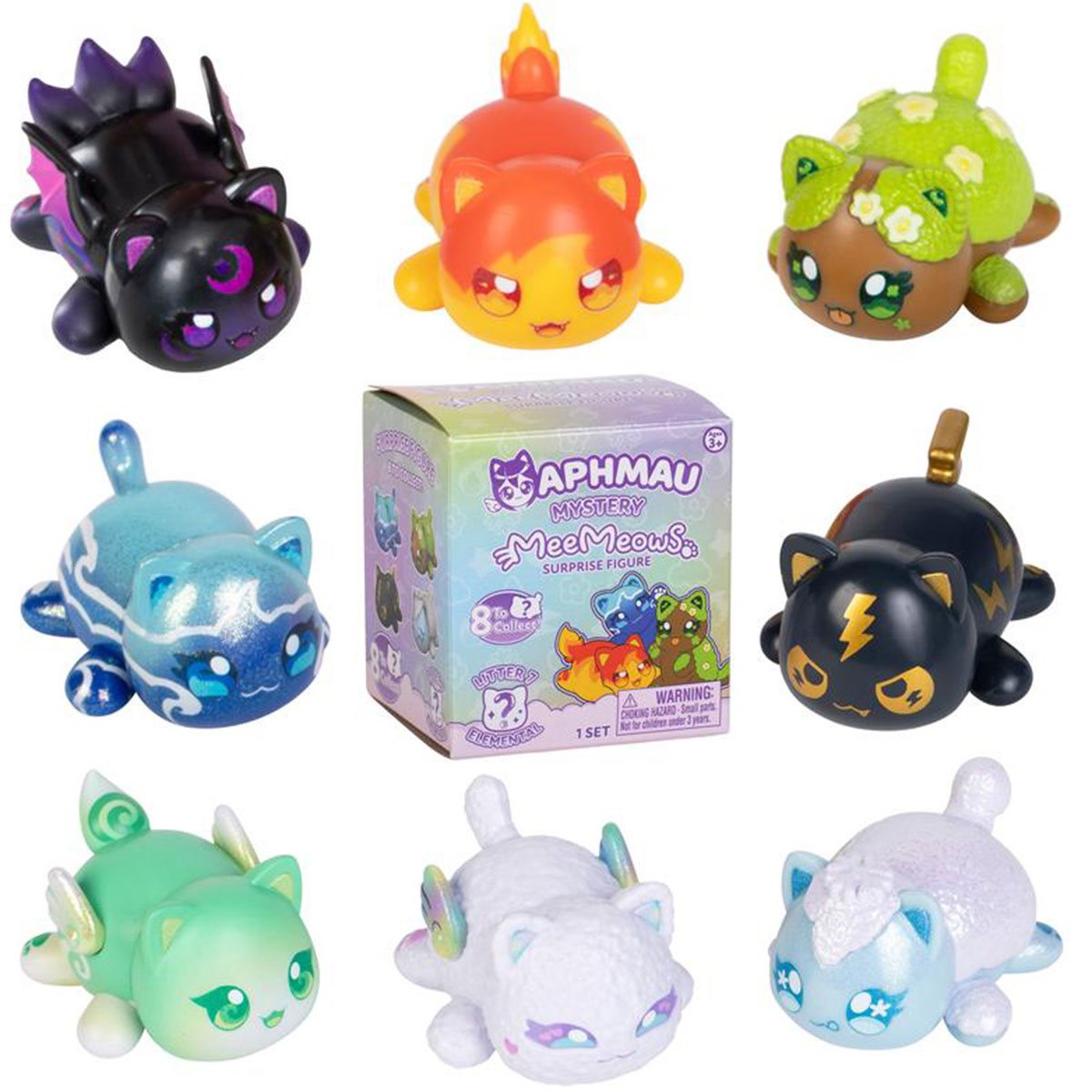 Aphmau Litter 7 Elemental MeeMeows Mystery Blind-Box Vinyl Figure Case of 12