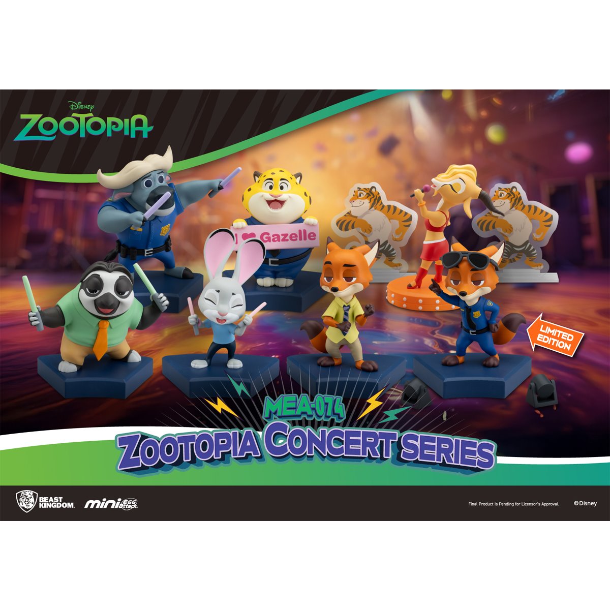 Zootopia Concert Series MEA-074 Mini-Figure Blind Box Case of 6