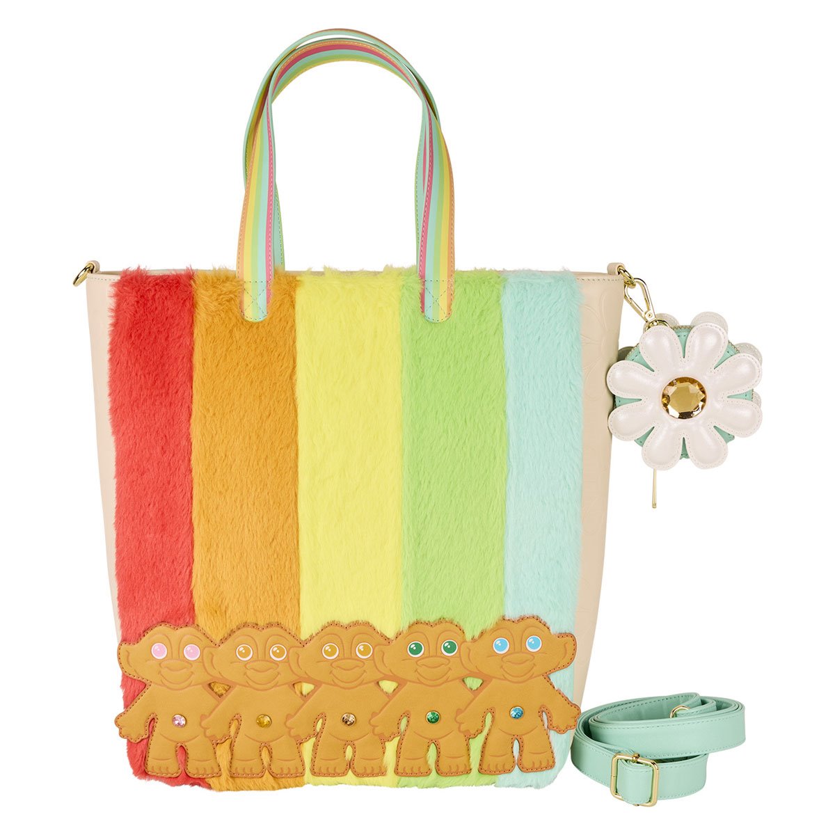 Good Luck Trolls Classic Rainbow Hair Tote Bag