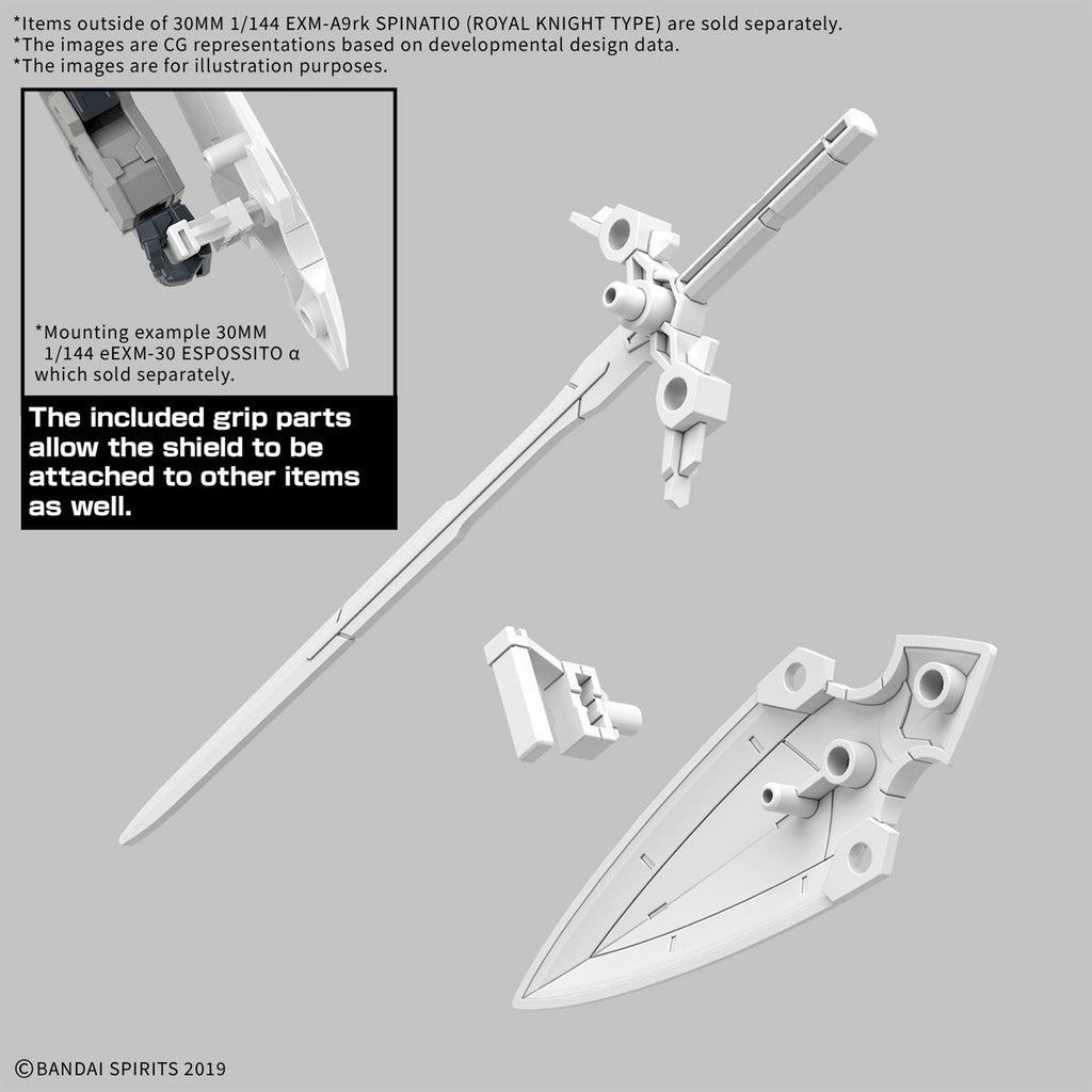 30 Minute Missions EXM-A9rk Spinatio Royal Knight Type 1:144 Scale Model Kit