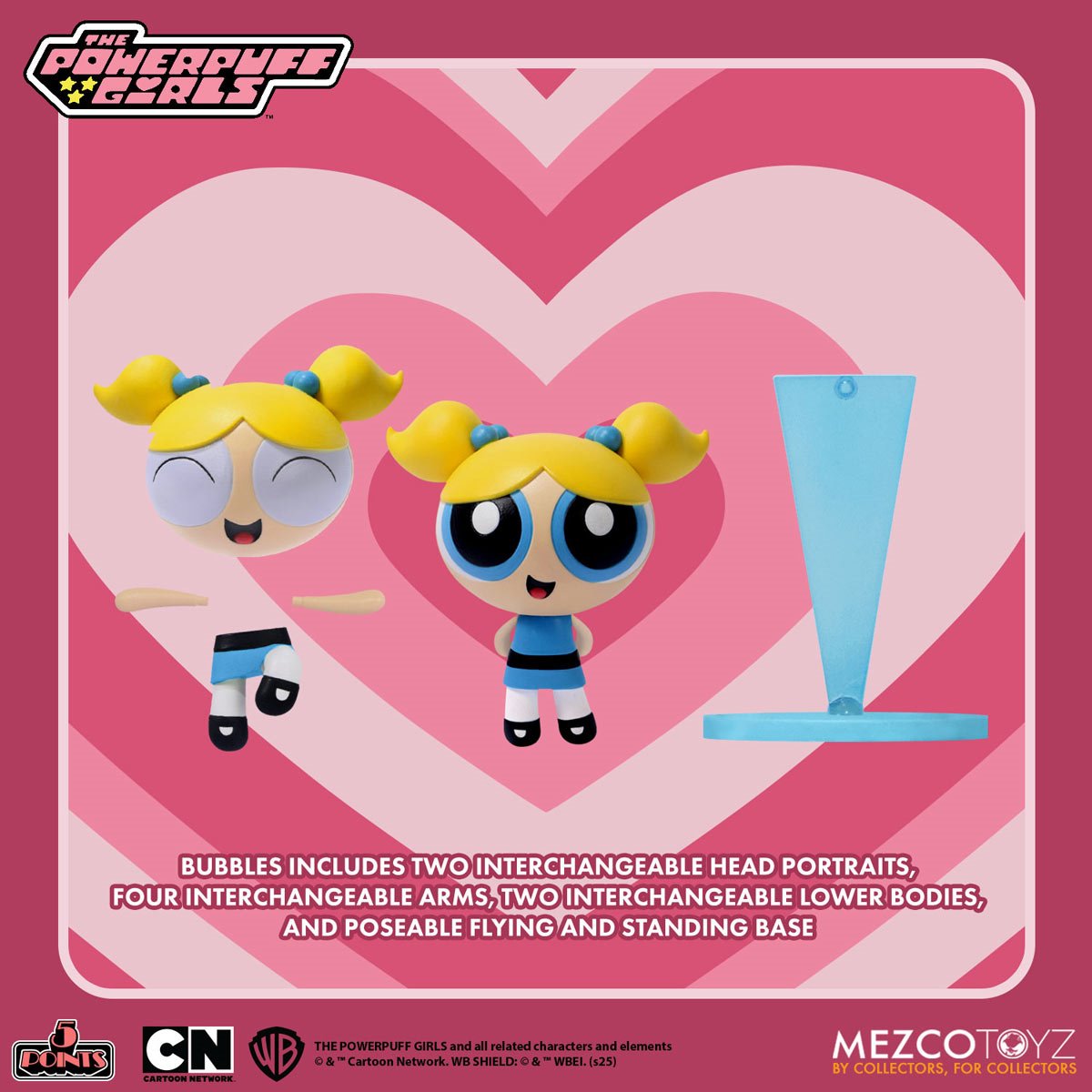 The Powerpuff Girls 5 Points Action Figures Set of 4