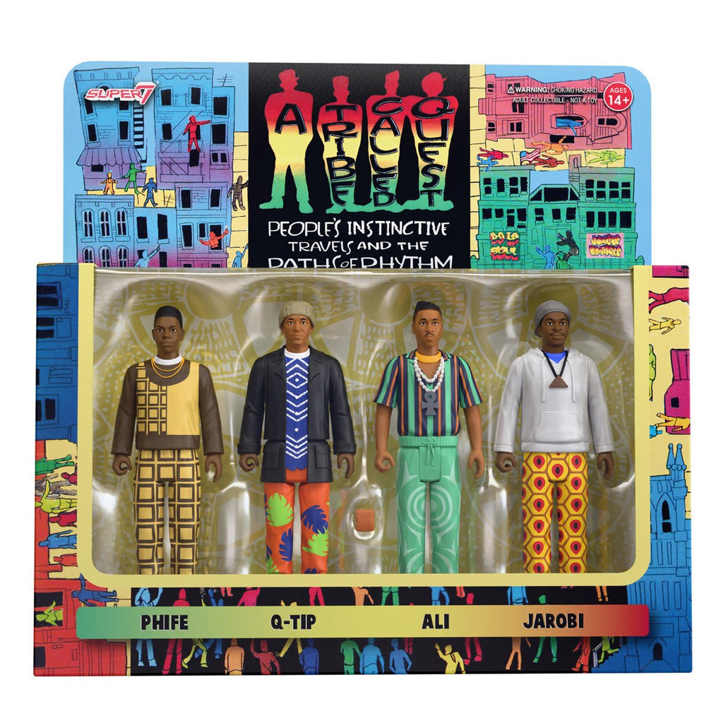A Tribe Called Quest People's Instinctive Travels and the Paths of Rhythm 3 3/4-Inch ReAction Figures 4-Pack