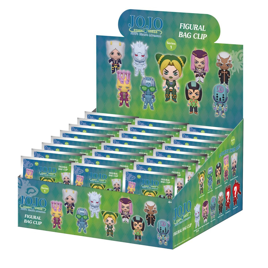 JoJos Bizarre Adventure: Stone Ocean 3D Foam Bag Clip Random 6-Pack