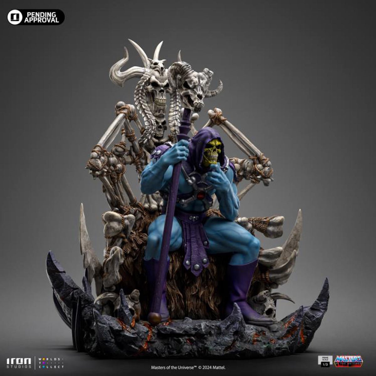 Masters of the Universe Skeletor on Throne 1:3 Prime 10th Anniversary Scale Limited Edition Statue