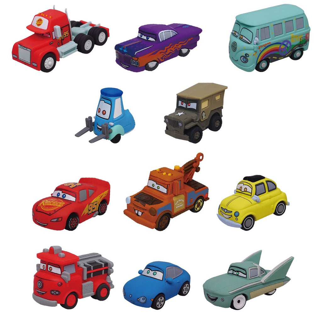 Cars 3D Foam Bag Clip Random 6-Pack