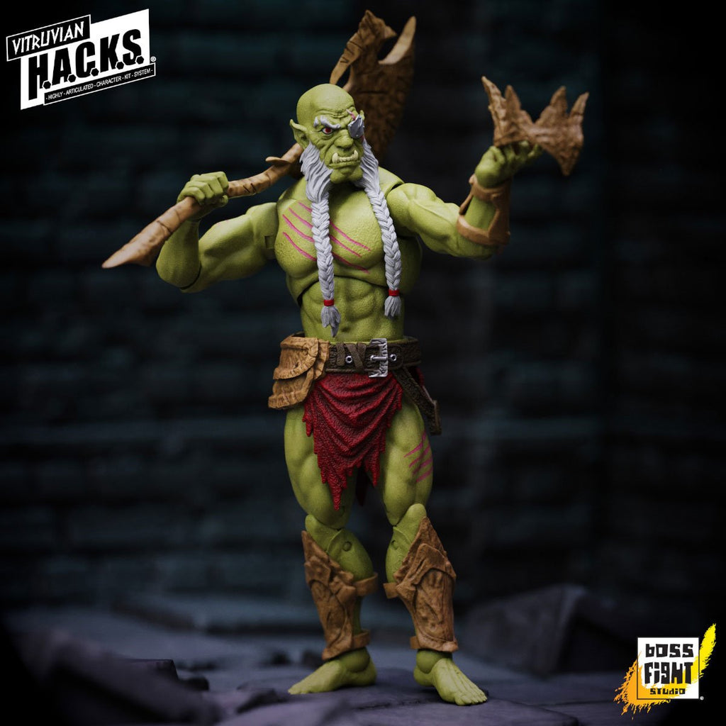 Vitruvian H.A.C.K.S. Fantasy Wave 8 Bur'Zagi Mighty Orc Sovran 1:18 Scale Action Figure