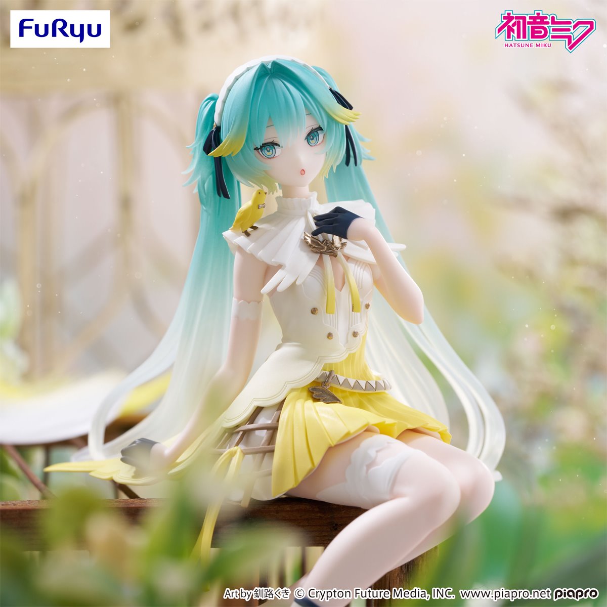Vocaloid Hatsune Miku Canary Bird Noodle Stopper Statue