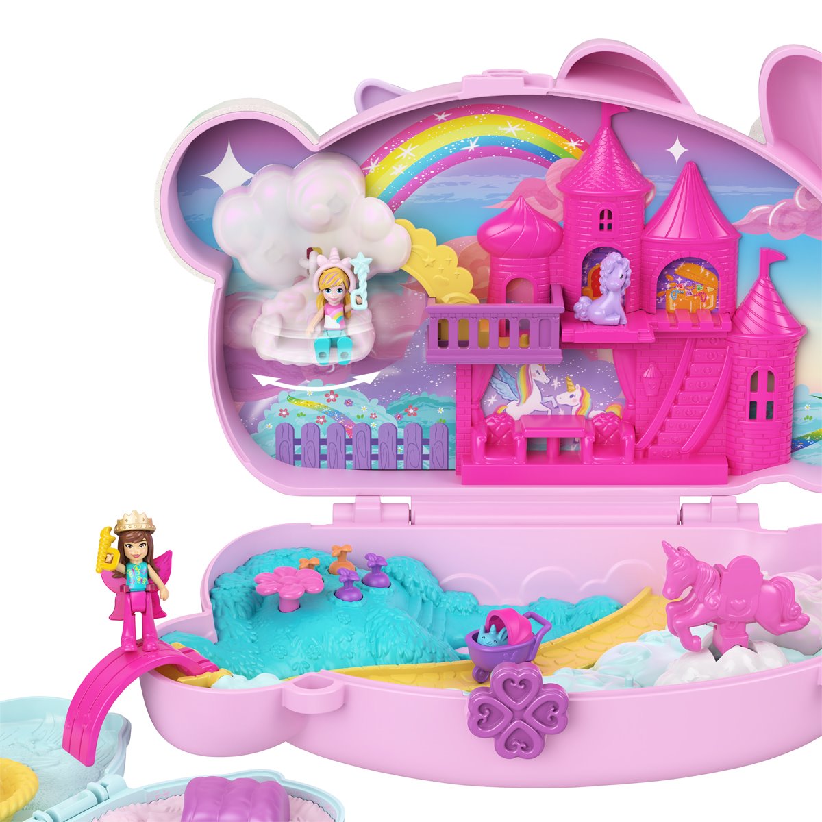 Polly Pocket 2-In-1 Bunny Fun Compact Playset