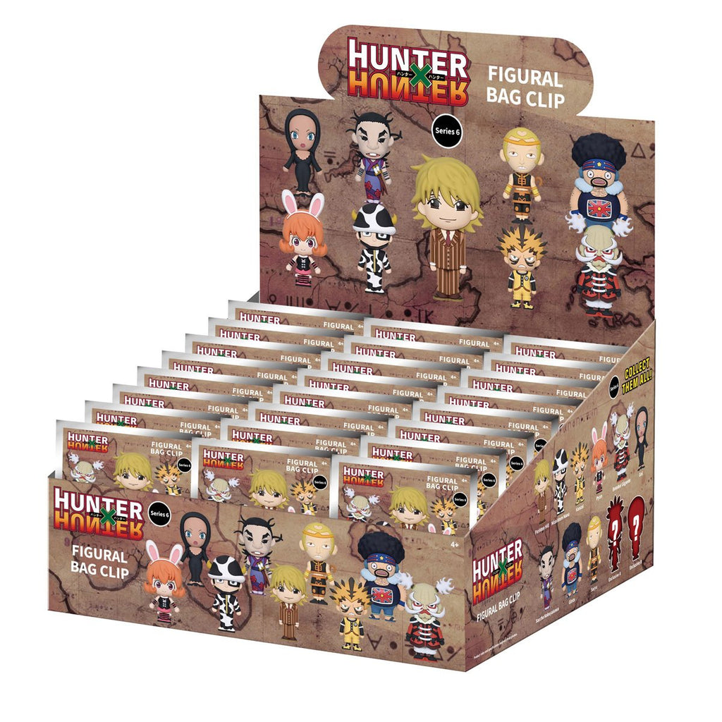 Hunter x Hunter Series 6 3D Foam Bag Clip Random 6-Pack