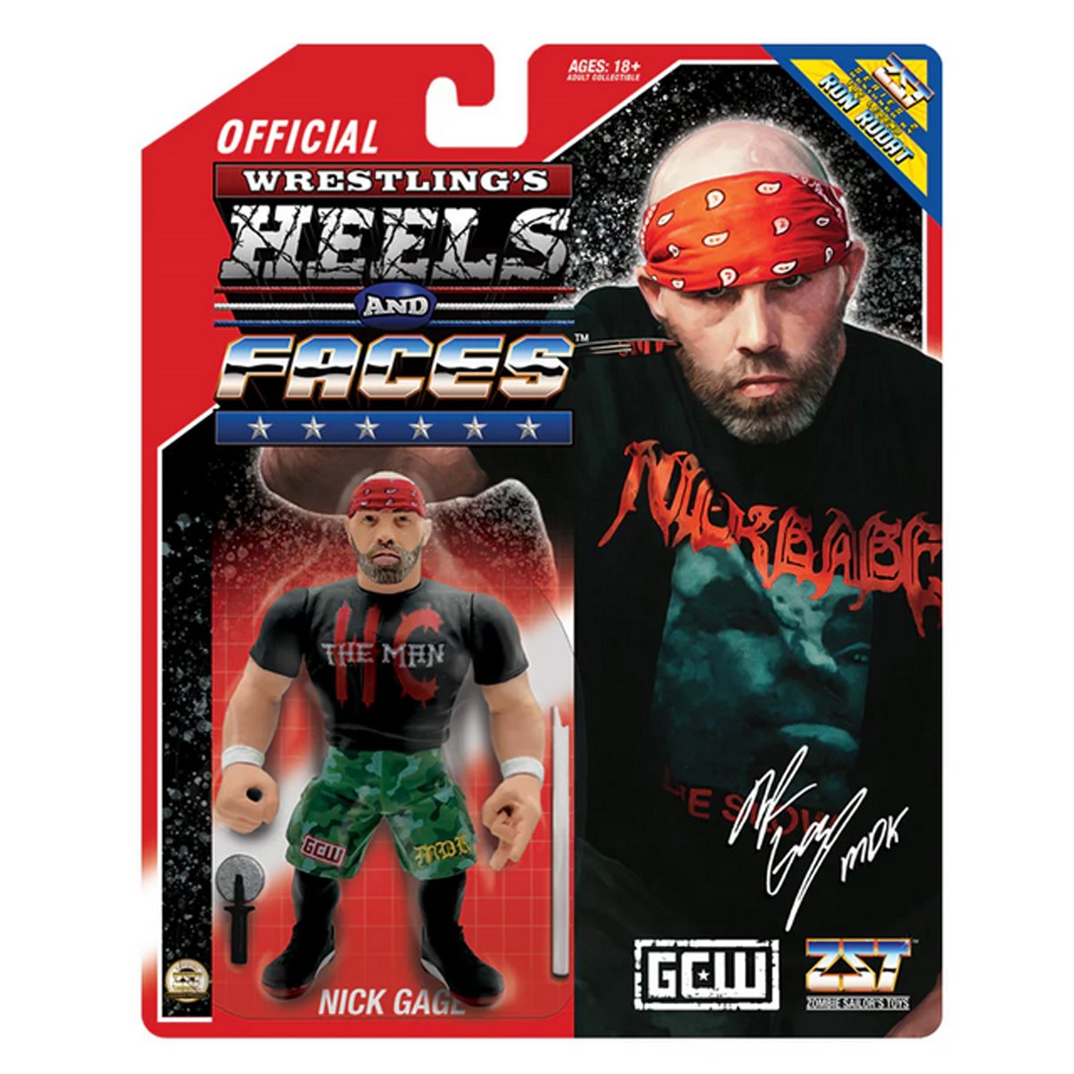 Wrestling's Heels and Faces Nick Gage 4 1/2-Inch Scale Action Figure