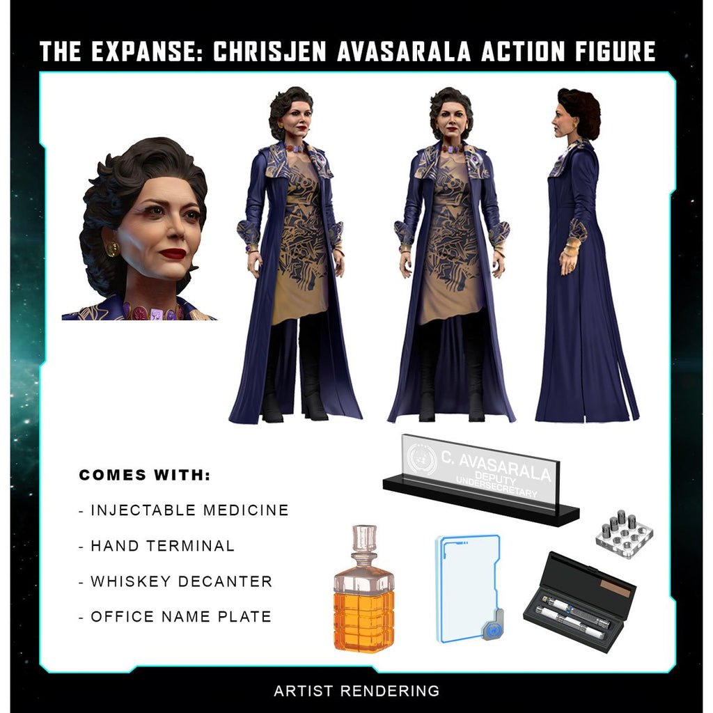 The Expanse Chrisjen Avasarala 1:12 Scale Action Figure