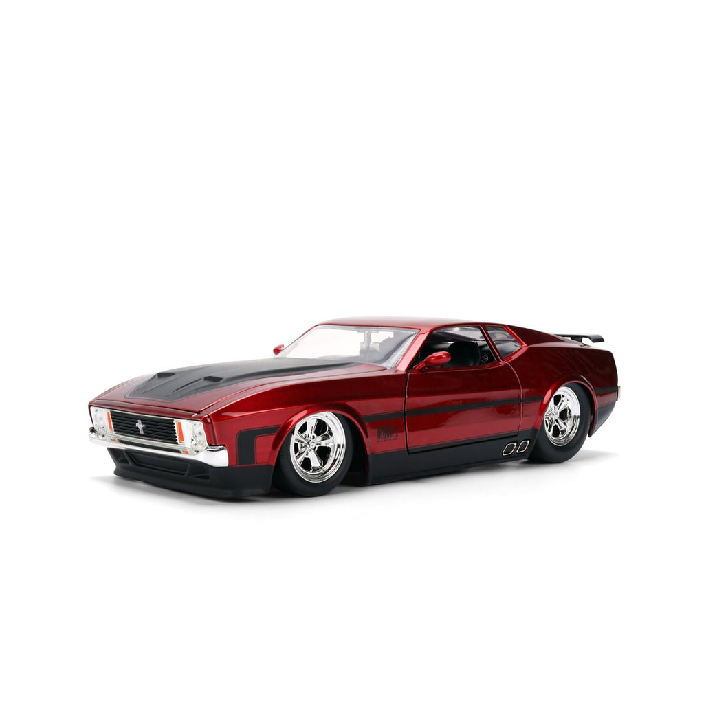 Bigtime Muscle 1973 Red Ford Mustang Mach 1 1:24 Scale Die-Cast Metal Vehicle