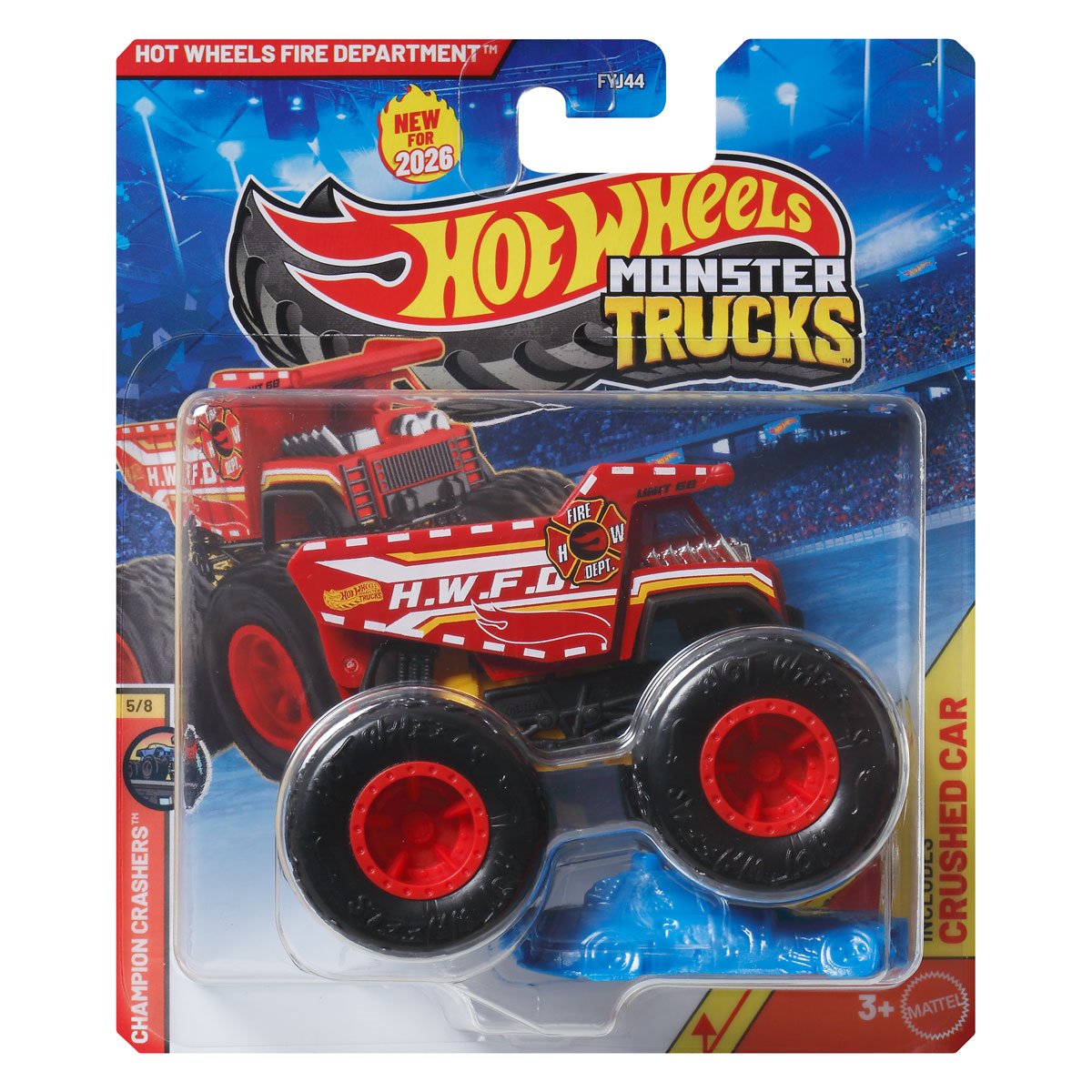 Hot Wheels Monster Trucks 1:64 Scale Vehicle 2026 Mix 2 Case of 8