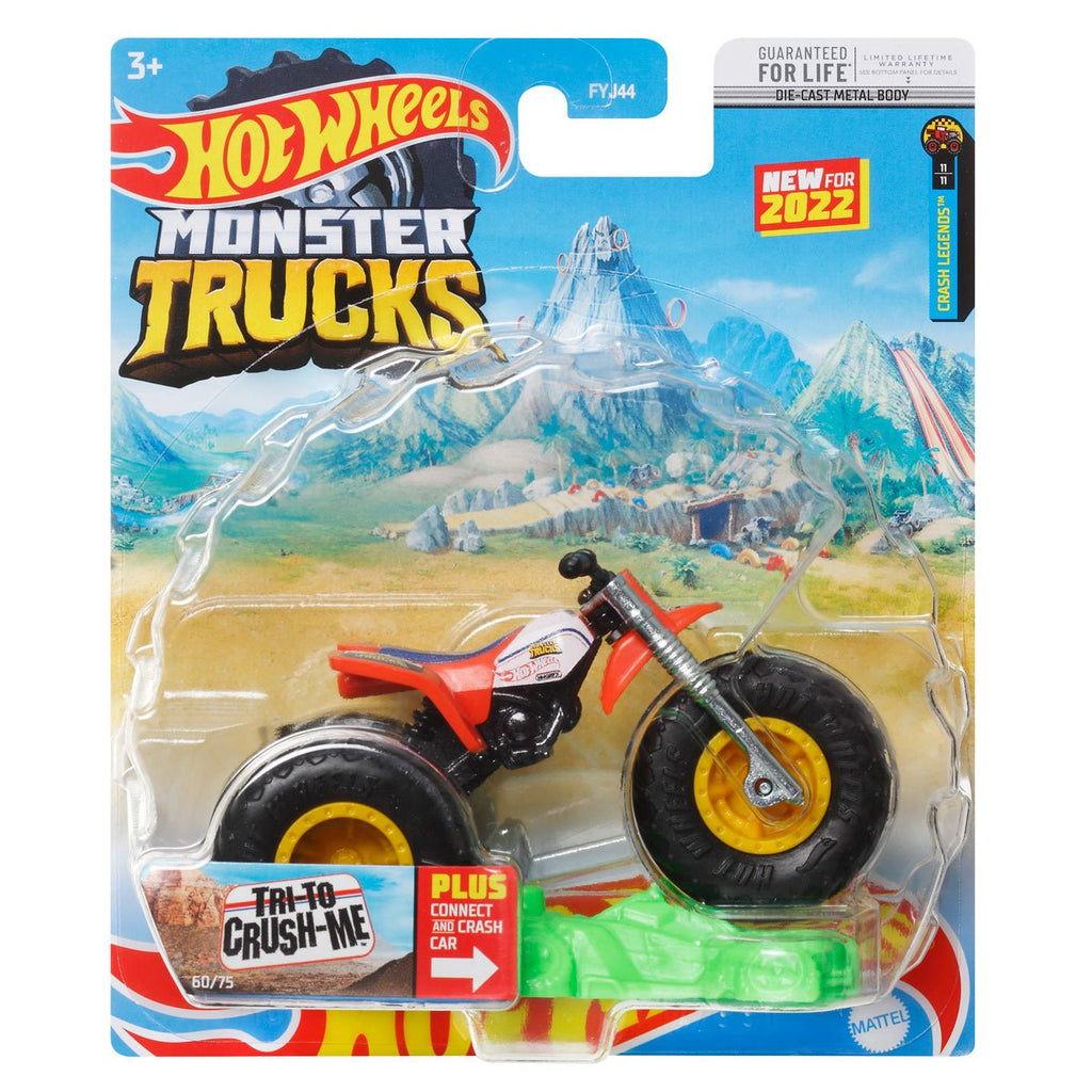 Hot Wheels Monster Trucks 1:64 Scale Vehicle Mix 9 Case of 8