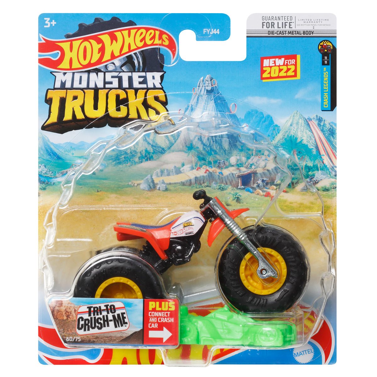 Hot Wheels Monster Trucks 1:64 Scale Vehicle Mix 9 Case of 8