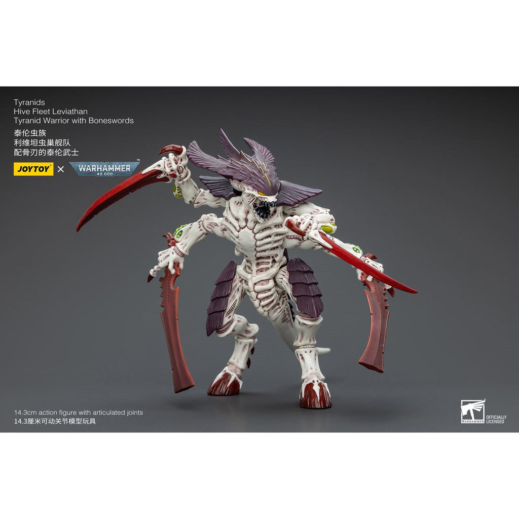Joy Toy Warhammer 40,000 Tyranids Hive Fleet Leviathan Tyranid Warrior with Boneswords 1:18 Scale Action Figure