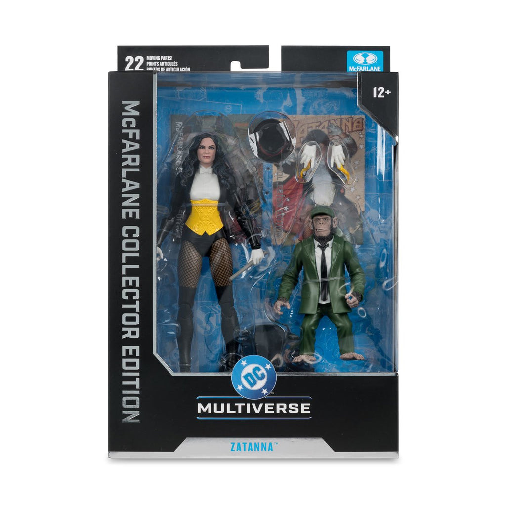 DC McFarlane Collector Edition Wave 13 Zatanna with Detective Chimp DC Classic #53 7-Inch Scale Action Figure