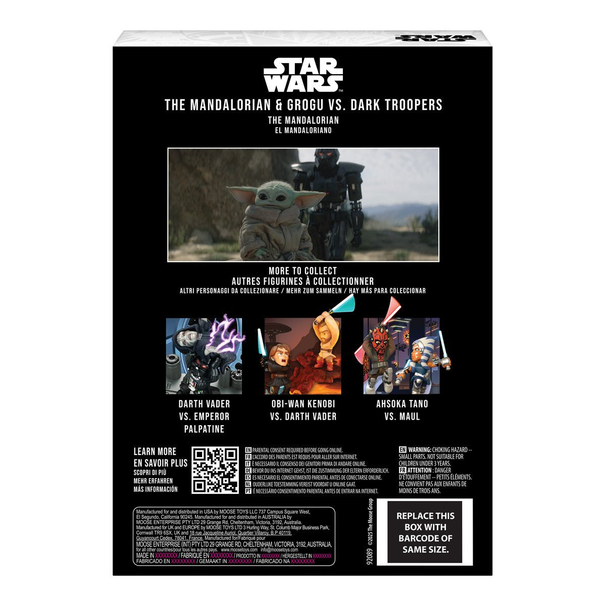 Star Wars The Mandalorian & Grogu Vs. Dark Troopers Fandrop Figure Diorama