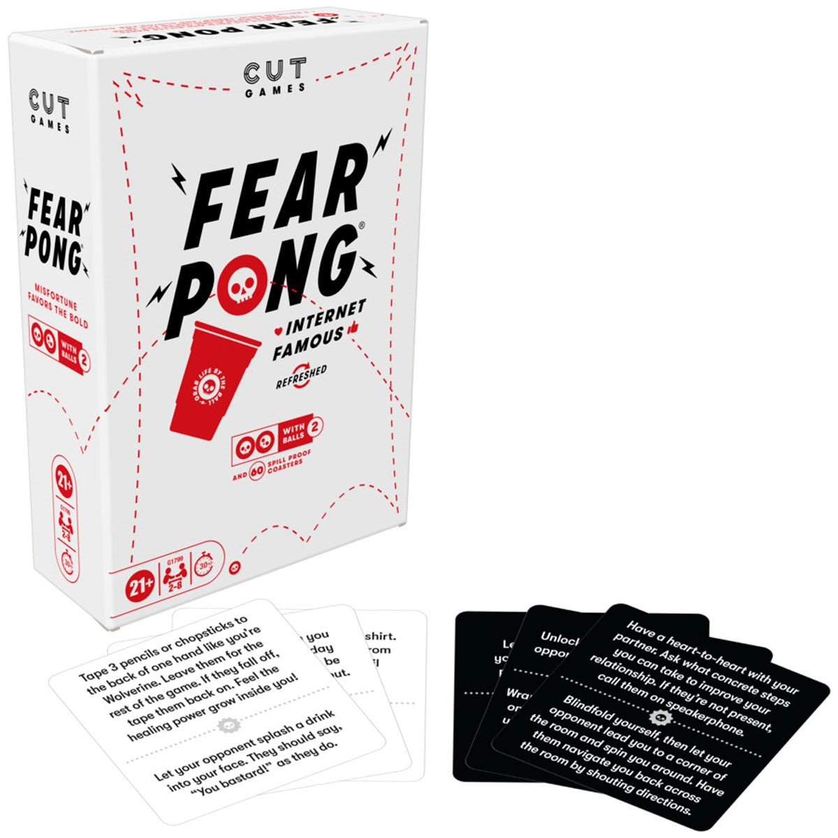 Fear Pong Adult Party Game
