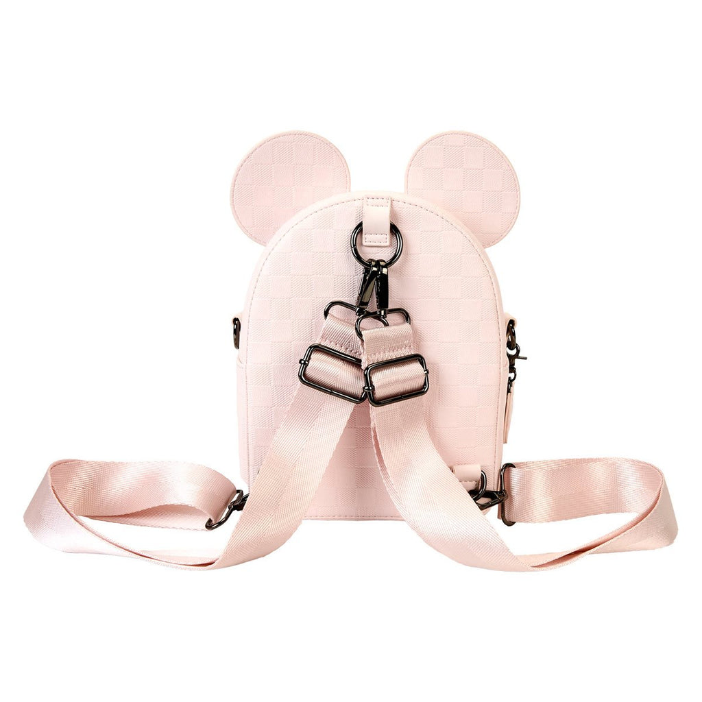 Disney Minnie Ear Checkerboard Convertible Crossbody