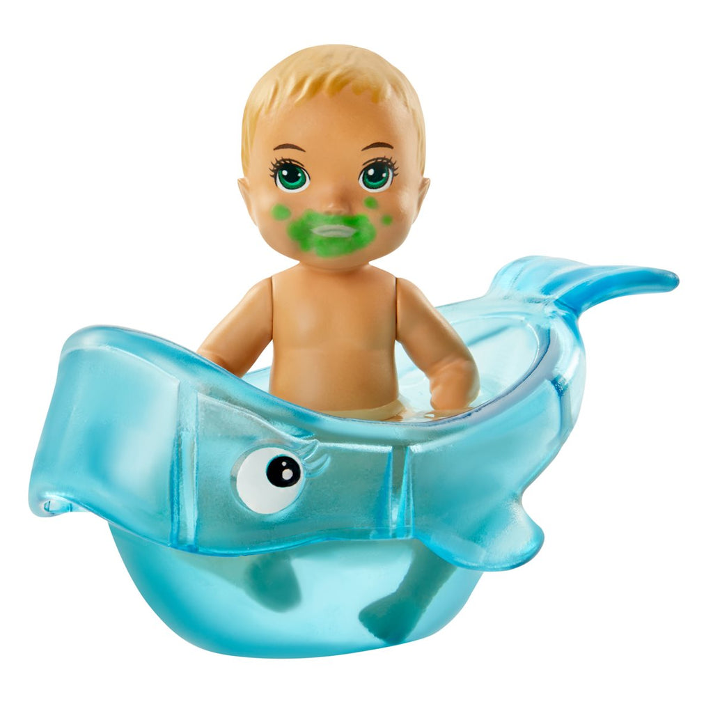 Barbie Skipper Babysitters Inc Bath-Time Accessories and Doll