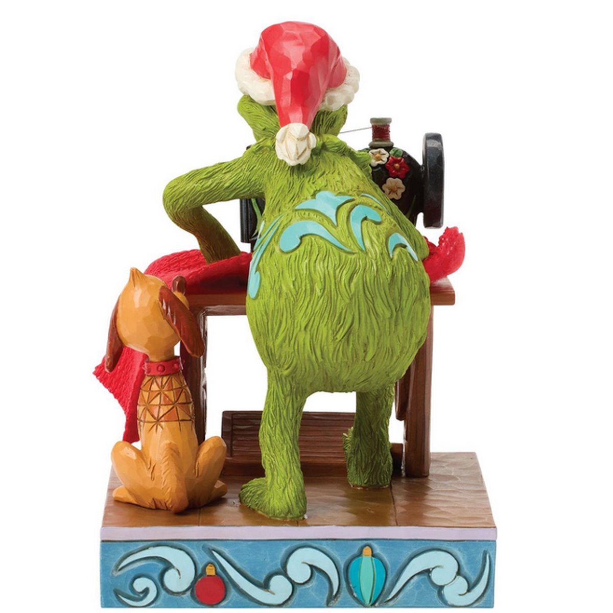 Dr. Seuss Grinch Sewing Santa Suit by Jim Shore Statue