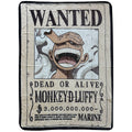 One Piece Luffy Wanted Throw Blanket