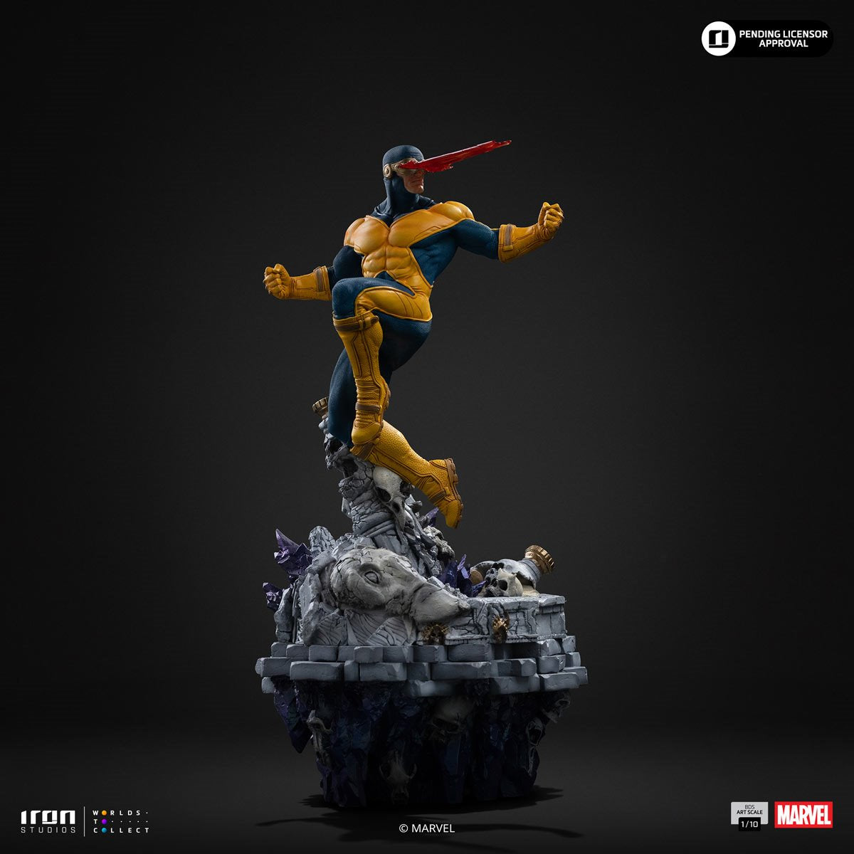 X-Men Cyclops Infinity Gauntlet Diorama Battles Diorama Series Art 1:10 Scale Statue