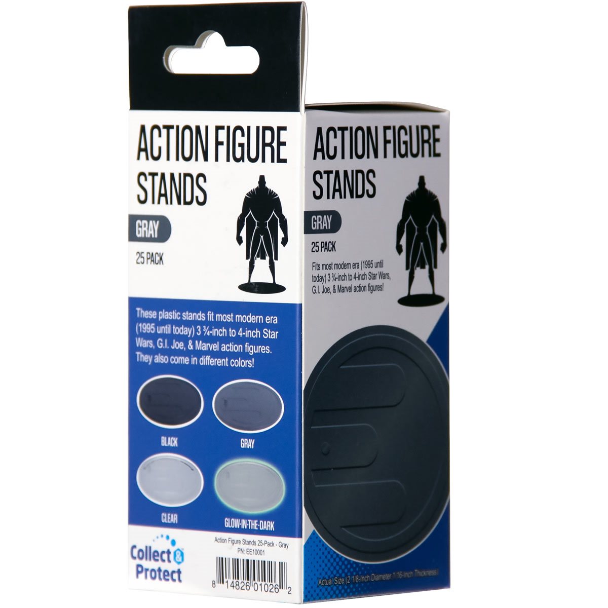Action Figure Stands 25-Pack - Gray