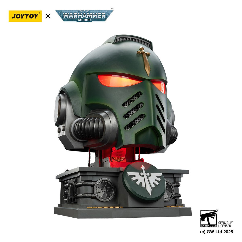 Joy Toy Warhammer 40,000 Dark Angels MkX 1:1 Scale Roleplay Helmet Prop Replica with Stand
