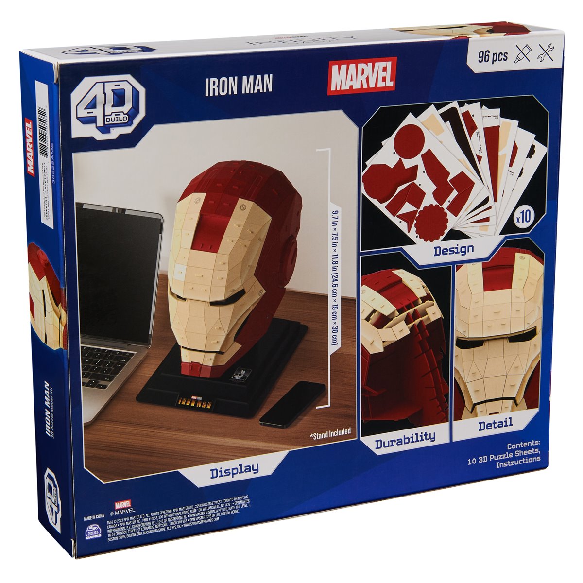 Marvel Iron Man 3D Puzzle Model Kit with Stand