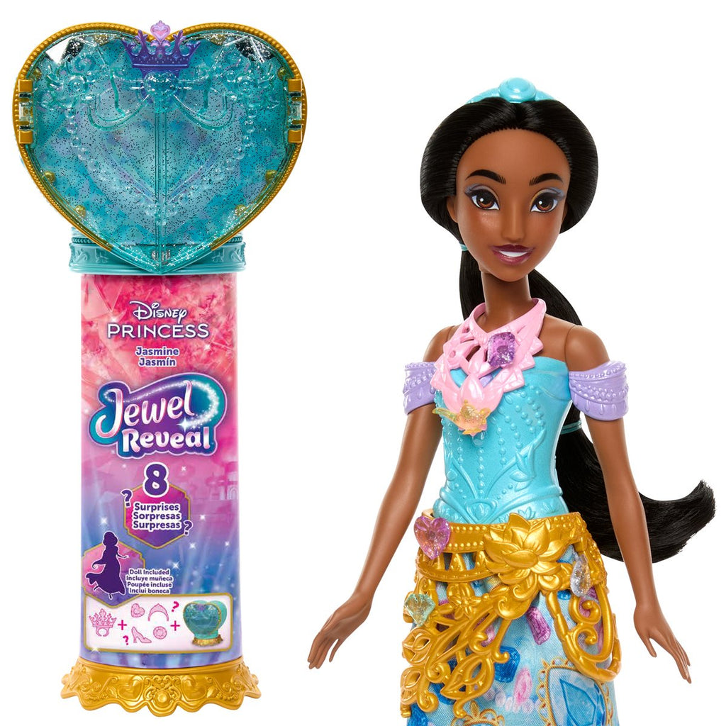 Disney Princess Jewel Reveal Fashion Doll Case of 3