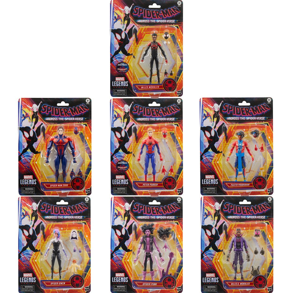 Spider-Man Across The Spider-Verse Marvel Legends 6-Inch Action Figures Wave 2 Case of 8