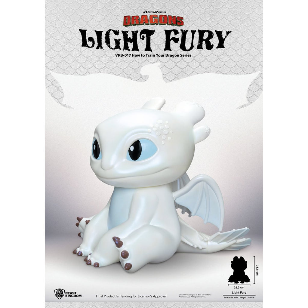 How to Train Your Dragon Light Fury VPB-017 Large Vinyl Piggy Bank
